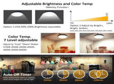 LED Under Cabinet Puck Lights CCT Light Color Temperature Adjustable WarmWhite Double Color with V1171-CC-BPTBAD008