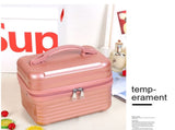 Yellow Leopard Pattern Durable Hard Shell Makeup Travel Case - Large Capacity Portable Cosmetic V888-ELOSUNG27479