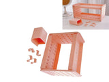 Double Layer Desktop Storage Rack Double Layer Hollow Shelf with Hooks Pen Holder for Kitchen V1294-YM0901-3117230326912