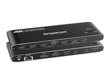 Simplecom KM590 2-Port USB-C Dual 4K HDMI Monitor KVM Switch and Docking Station with Network V28-SIMKM590