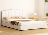 Artiss Bed Frame Double Size Boucle FION BFRAME-H-FION-D-WH-ABC