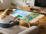 VEVOR 1500 Piece Puzzle Board with Folding Leg Portable Wooden Jigsaw 86x63cm V952-PTZ1500JXWGZFZBQA001V0