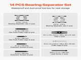 Bearing Puller Kit, 14-Piece 5 Ton Capacity Bearing Separator, Pinion Wheel Bearing Removal Kit with V952-KPSZCLBQ14PCBQ0XA001V0