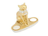 Ancient Egyptian Statue Cat Candle Holder Handwork Creativity Candlestick Egyptian Figurine for V1294-YM0901-3115230130712