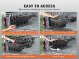 Truck Bed Storage Lockable Swing Case with Password Padlock, 6.6 Gal/25 L ABS Wheel Well Tool V952-KCLJGFORDF150N5OTV0