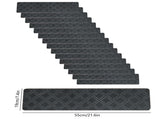 Chmadoxn 4-Piece Non-Slip Stair Treads, Self-Adhesive Striped Carpet Mats, Absorbent & Quiet Step V1189-WXFWAL-20260326-02652