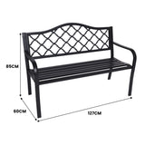 Wallaroo Steel Outdoor Garden Bench - Elegant GDB-JOY-211