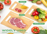 6 Pcs Bamboo Cheese Cutting & Serving Board Set Moso Bamboo, Reversible, BPA-Free V1181-KC0010X2