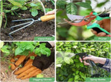 Premium 9-Piece Aluminium Alloy Garden Tool Set with Durable Storage Tote Bag Heavy Duty Gardening V888-ELOSUNG52194
