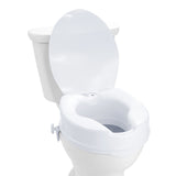 Raised Toilet Seat, 100 mm Height Raised, 136 kg Weight Capacity, Universal Toilet Seat Riser, Screw V952-LBSDSJGMTZDW0KLIAV0