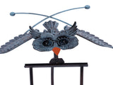 Outdoor Owl Stake Iron Simulated Handmade with Flexible Joints Owl Lawn Decor for Garden V1294-YM0901-3111240134811