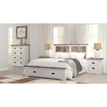 Fiona Set of 2 Bedside Table 2 Drawers Storage Cabinet Nightstand White Grey V315-VOB-FOLK-03-2PC-KIT