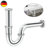 Stainless Steel 1/4' X 32Mm Waste Drain Valve Siphon Syphon for Faucet Sink V1189-LWWAL-20260327-05136