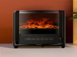 Devanti Electric Fireplace Fire Heaters 2000W EFL-C-1500-BK