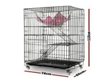 3 Level Rabbit Bird Cage Ferret Parrot Aviary Cat Rat Aviary Budgie Hamster Pet Cages Castor XL V610-PET-CAT-CAT-XL