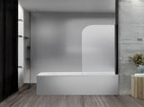 180 Degree Pivot Door 6mm Safety Glass Bath Shower Screen 900x1400mm By Della Francesca V63-830141
