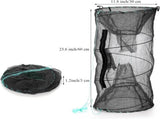 Set of 2 Bait Trap, Crab Trap Minnow Trap, Crawfish Trap, Collapsible Cast Net, Foldable V1259-DP01-A-2877