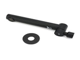 Matt Black Round Basin Wall Mounted Spout Faucet Outlet 180&deg Swivel Tap Watermark V1233-SP603BL