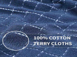 Homaxy Set of 8 Bulk Cotton Terry Kitchen Towels Set, 12 x 12 13 x 28 Inches, Checkered Designed V1258-DP02-F-171
