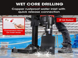 BAUMR-AG 3200W 280mm Vertical Stand Core Drill & 202mm Drill Bit Combo, for Demolition Concrete V219-DRLCREBM28V-20