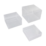 3Pcs Acrylic Risers Display Stands Cubic Nesting for Dessert Table Buffet Tables Food Transparent V1294-YM0901-3117250013013