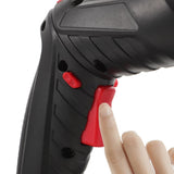 1Set Rechargeable Cordless Screwdriver with LED Light for Home Use Black V1366-AZ2-W-19002