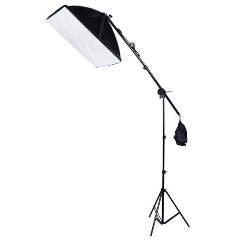 Single Light Softbox Set With Tripod And Arm Jib For Studio Flash PRL-1990ACD_NZ
