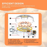 Automatic 12 Egg Incubator - Electric Digital Turning Chicken Quail Duck Hatching V238-SUPDZ-41052083978320