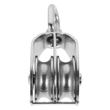 1-Pack Block and Tackle Pulley System for Heavy Duty Lifting, 4.72 x 2.16 x 1.77 Inches, and V1192-AZ-W-27579