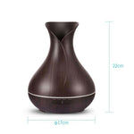 Essential Oil Aroma Diffuser and Remote - 400ml Tulip Dark Ultrasonic Humidifier V238-SUPDZ-31493469700176