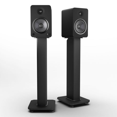 Kanto YU6 200W Powered Bookshelf Speakers with Bluetooth and Phono Preamp - Pair, Matte Black with V398-KO-YU6MB-SX26