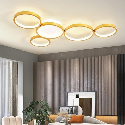 LED Golden Ceiling Light with Remote Control, 54W V178-36501