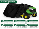 Riding Lawn Mower Cover Heavy Duty Waterproof Outdoor Protection for Garden and Small V1341-ZY-MQV9ZA39-E