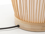 Natural Woven Bamboo Cylinder Table Lamp Light Shade Boho Tropical Coastal V563-75187
