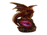 Fighting Dragon Statue Resin Desktop Dragon Figurine Sculpture with Light for Home Ornament V1294-YM0706-3115230085511