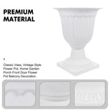 Garden Plant Pot, White Plastic, Perfect for Home and Balcony Use V1369-AZ3-W-16894