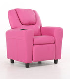 Oliver Kids Recliner Chair Sofa Children Lounge Couch PU Armchair - Pink V563-75609-PINK