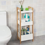 3-Tier White Storage Bathroom Shelf V178-85017