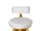 Levede 4x Bar Stools Swivel Kitchen Bar Chair White BR1042-2-WHX2