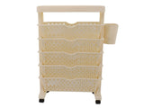 Movable Bookshelf Removable Bookcase Rotatable Multilayer Mobile Bookshelf for Bedroom Dormitory V1294-YM0901-3116230011612