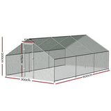 i.Pet Chicken Coop Cage 3x6x2m Galvanised Steel PET-CHICK-CAGE-B-3X6