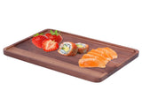 Walnut Service Plate Square Decoration Fruit Food Dessert Plate Tray Wooden BBQ Plate34x23x2 V1294-YM0718-3111200300913