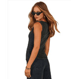 Women'S Vest Black L V1369-AZ3-W-12943