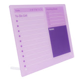 Dry Erase Planner Board Acrylic Desktop Calendar To Do List Schedule Board with Stand for Office V1294-YM0901-3117250051613