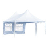 Wallaroo 6x4.5m Wedding Gazebo Marquee with Sidewalls GAZ-WED-6X45-WH