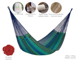 Outdoor undercover cotton Mayan Legacy hammock King size Caribe V97-TKCARIBE