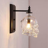 Creative Vintage Industrial Glass Skull Head Wall Sconce Retro Indoor Wall Sconce Lights V1263-JX-1818