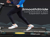 PROFLEX TRX4 Electric Treadmill, Medium Size, Foldable, Suspension, Bluetooth, USB/MP3, Pulse V219-FTNTRDPFTRX4A