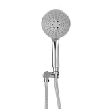 Handheld Shower Head Holder 4.7'' High Pressure Silver SHOWER-A6-RO-SI