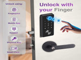 Laser Smart Home Smart Deadbolt Keyless Entry V1031-LSH-SLBIO-01